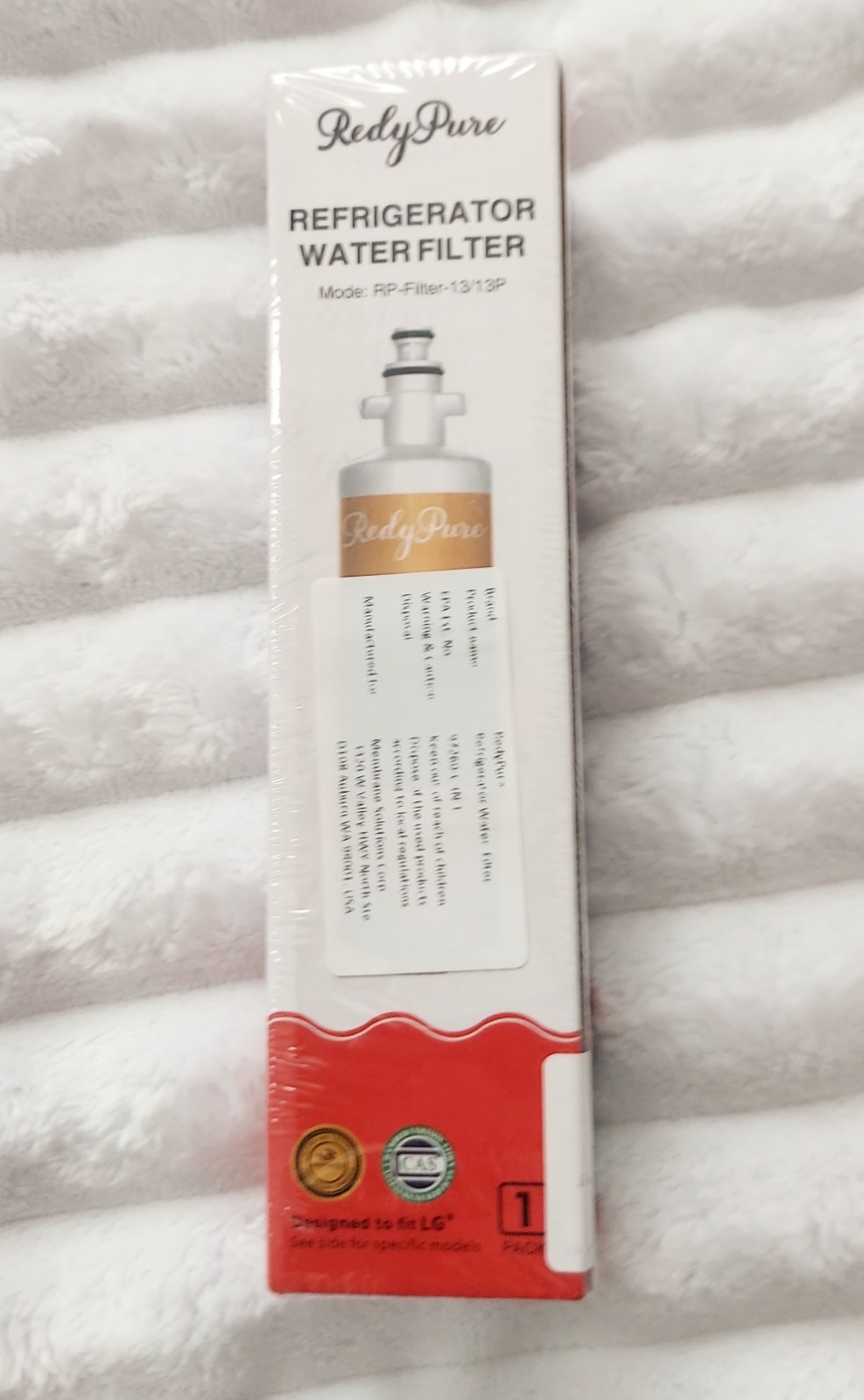 1 Redy Pure Water Filter rp-13/13P for LG ADQ/FLT, Kenmore 9690