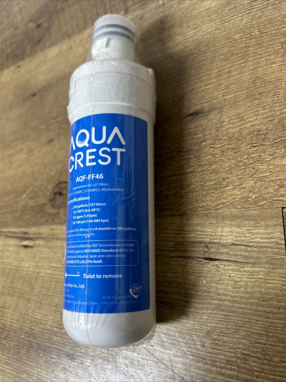 Aqua Crest AQF-FF46 Refrigerator Water Filter – Replacement for Bosch Sealed New