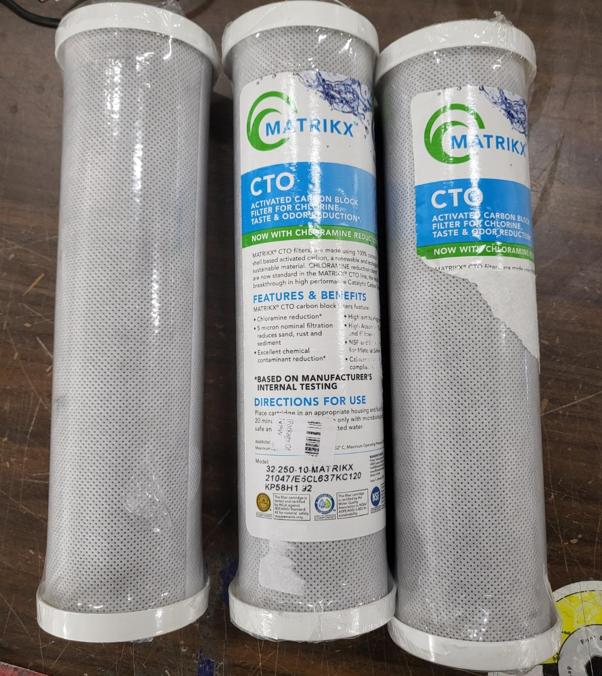 Matrikx CTO 32-250-10 5 Micron Filter Lot of 3