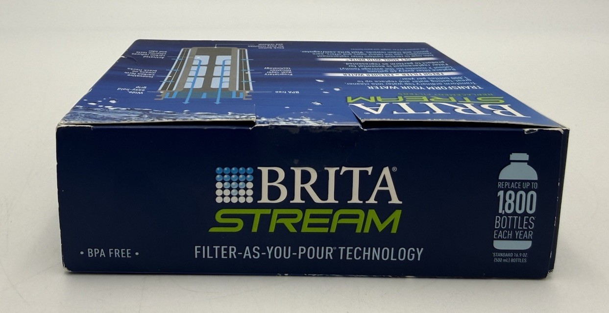 Brita Stream Pitcher Replacement Water Filters ~ 3 Pack ~ Sealed
