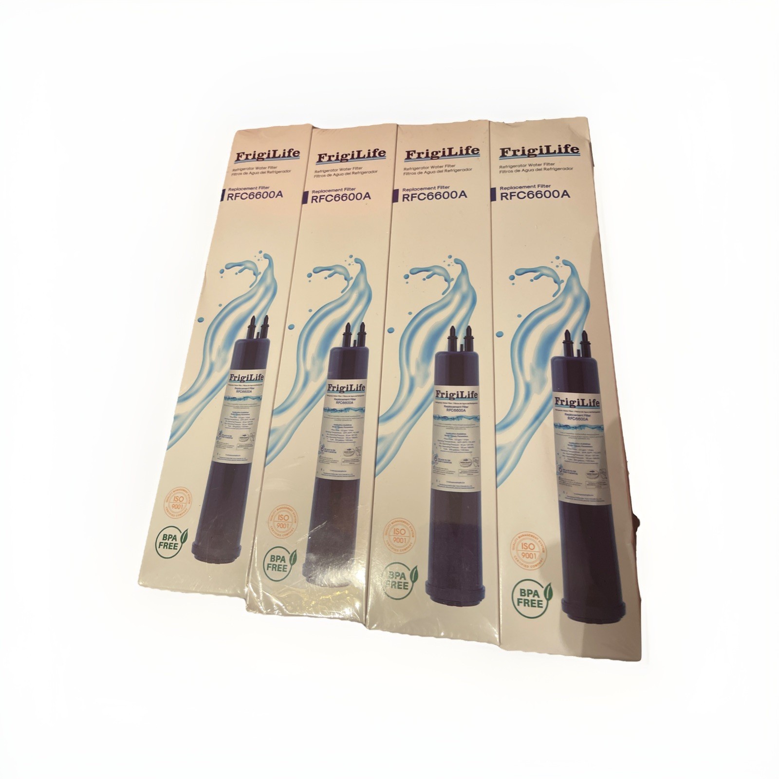 FrigiLife Replacement Filter For RFC6600A. 4 Pack Bundle
