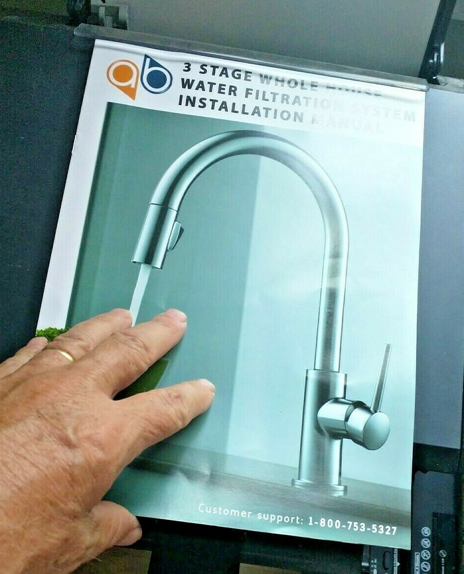 Whole House Water Filter System 3 Stage Filtration Install Manual ONLY