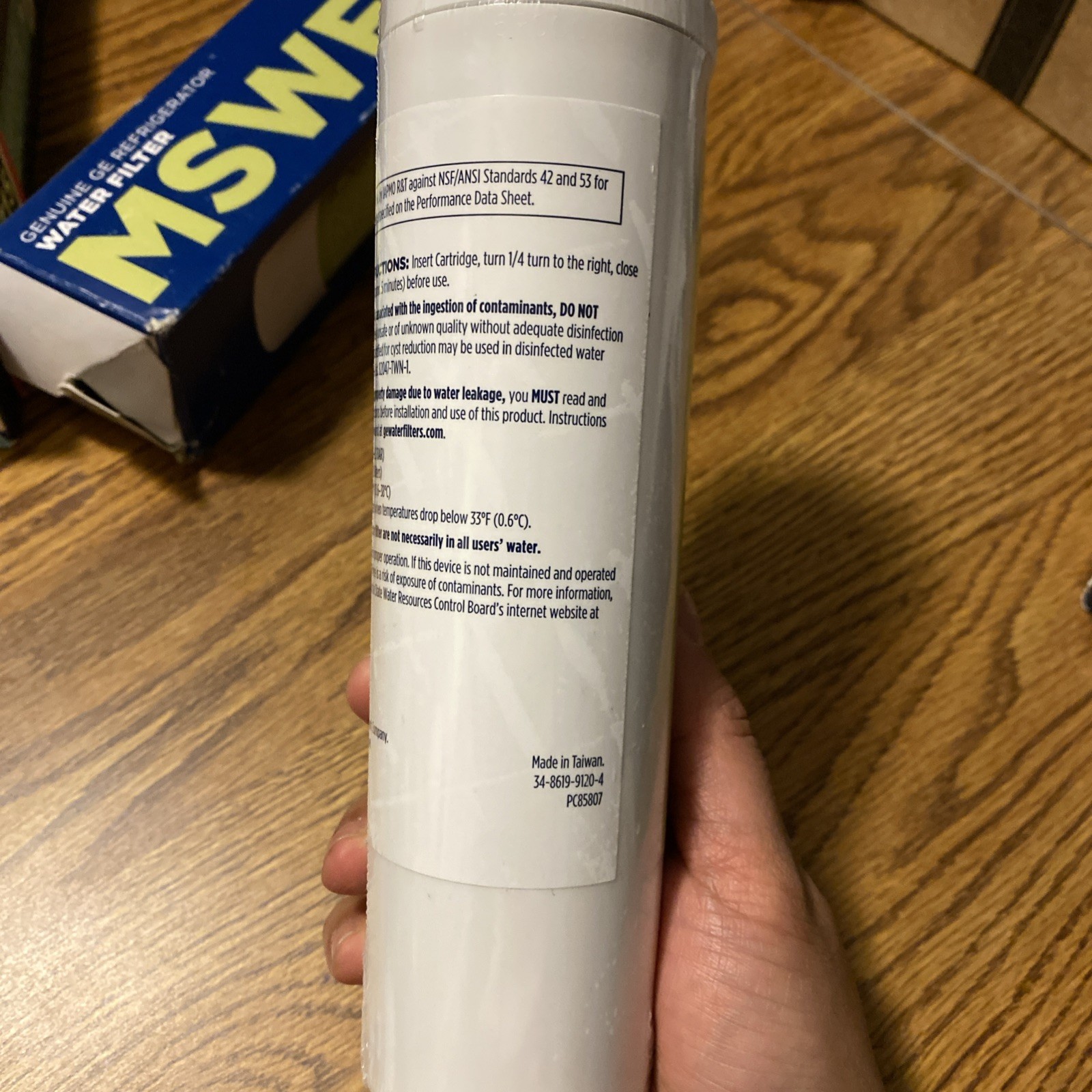 GE Genuine Replacement Part MSWF Refrigerator Water Filter OEM