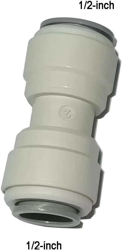 12pcs 1/2 inch water line Quick Connect Push In to Tube 1/2, White
