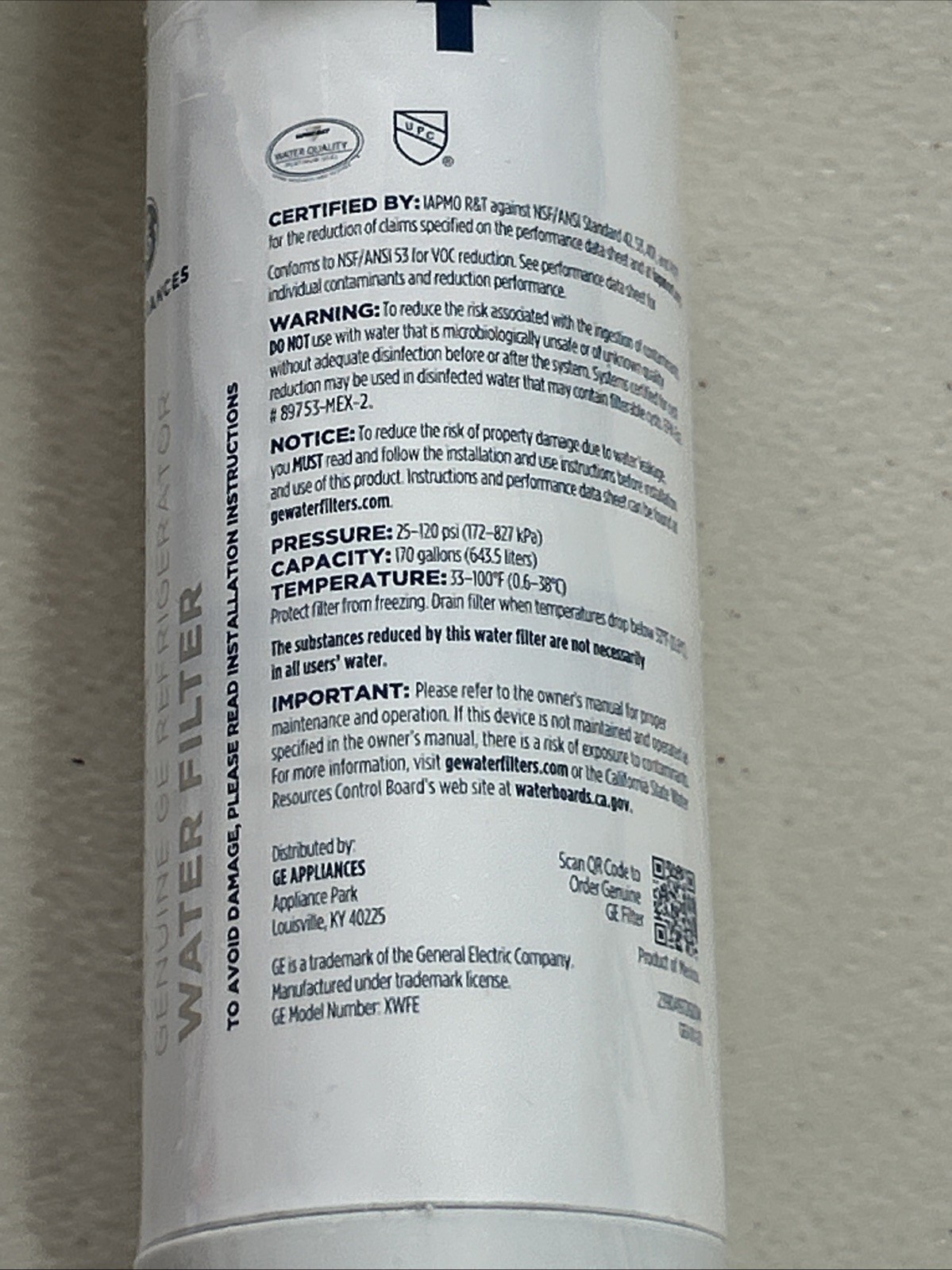 (3 Pack) Replacement GE XWFE Refrigerator Water Filter XWF Sealed Imperfect Boxe