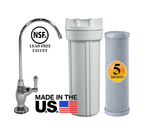Undercounter Drinking Water Filter Taste & Odor Chlorine Reduction RV, Home