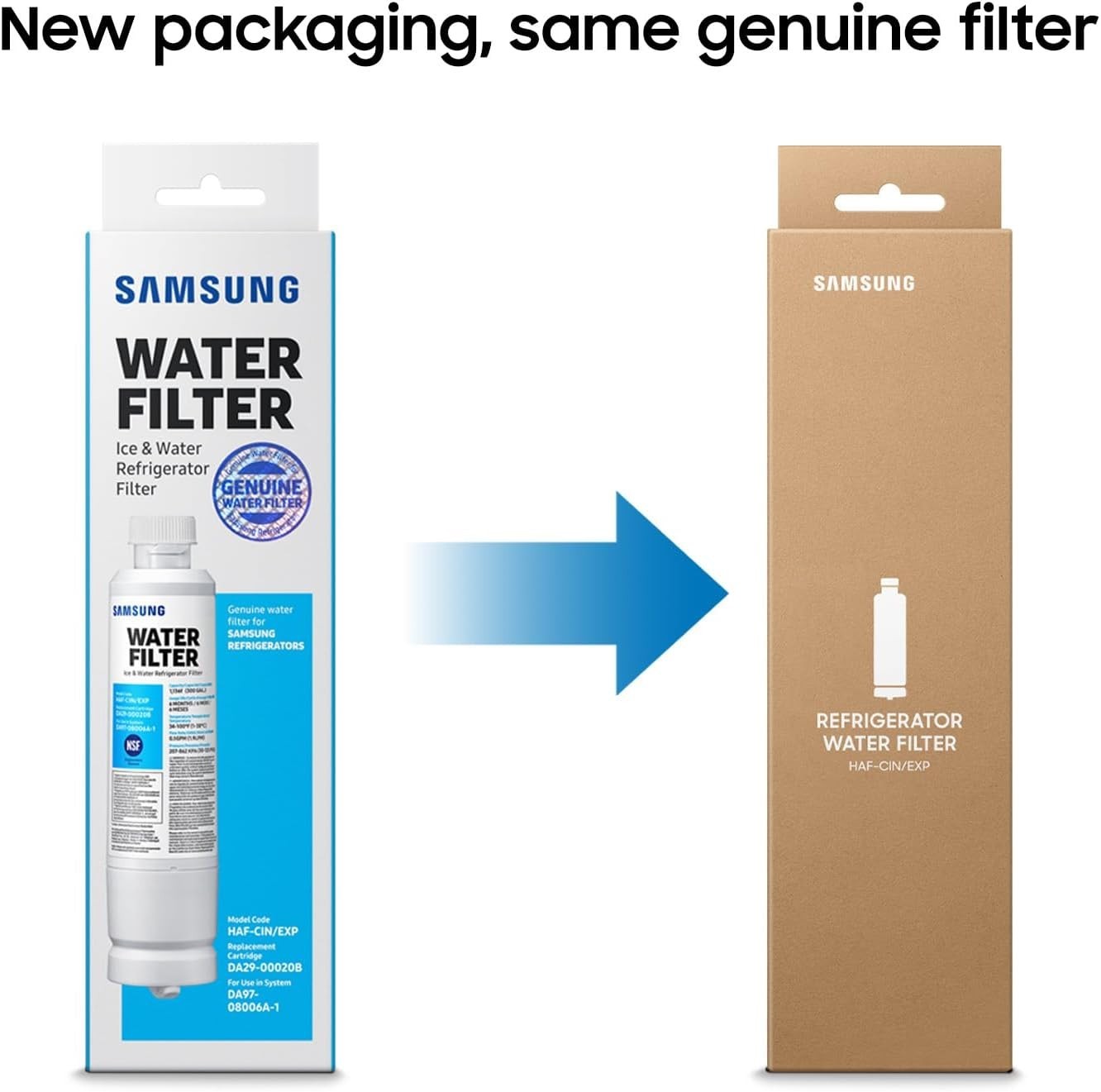 Refrigerator Water Filter Carbon Block Replacement for Samsung HAF-CIN Exp 6