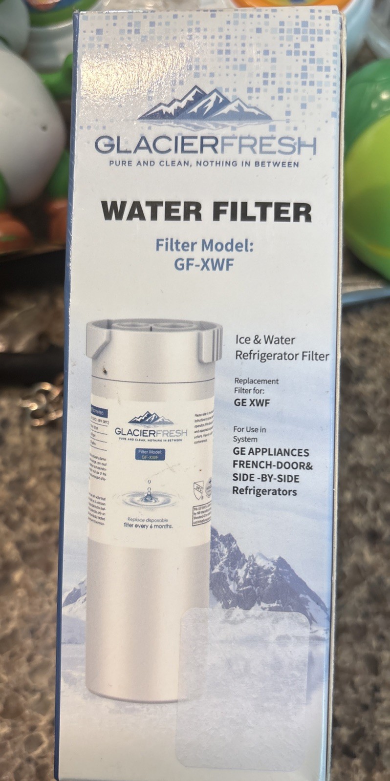 Glacier fresh GF XWF Ice And Water Refrigerator Replacement Filter New Sealed