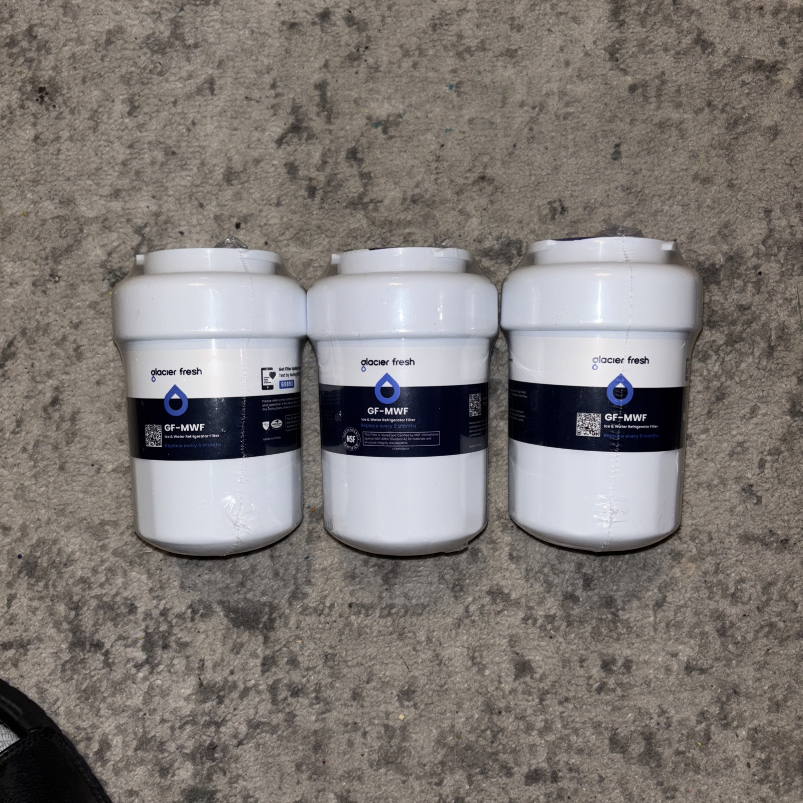 Glacier Fresh Filter 3 Pack RWF1060 GF-MWF MWFP MWFA GWF HDX FMG-1 WFC1201 -1X