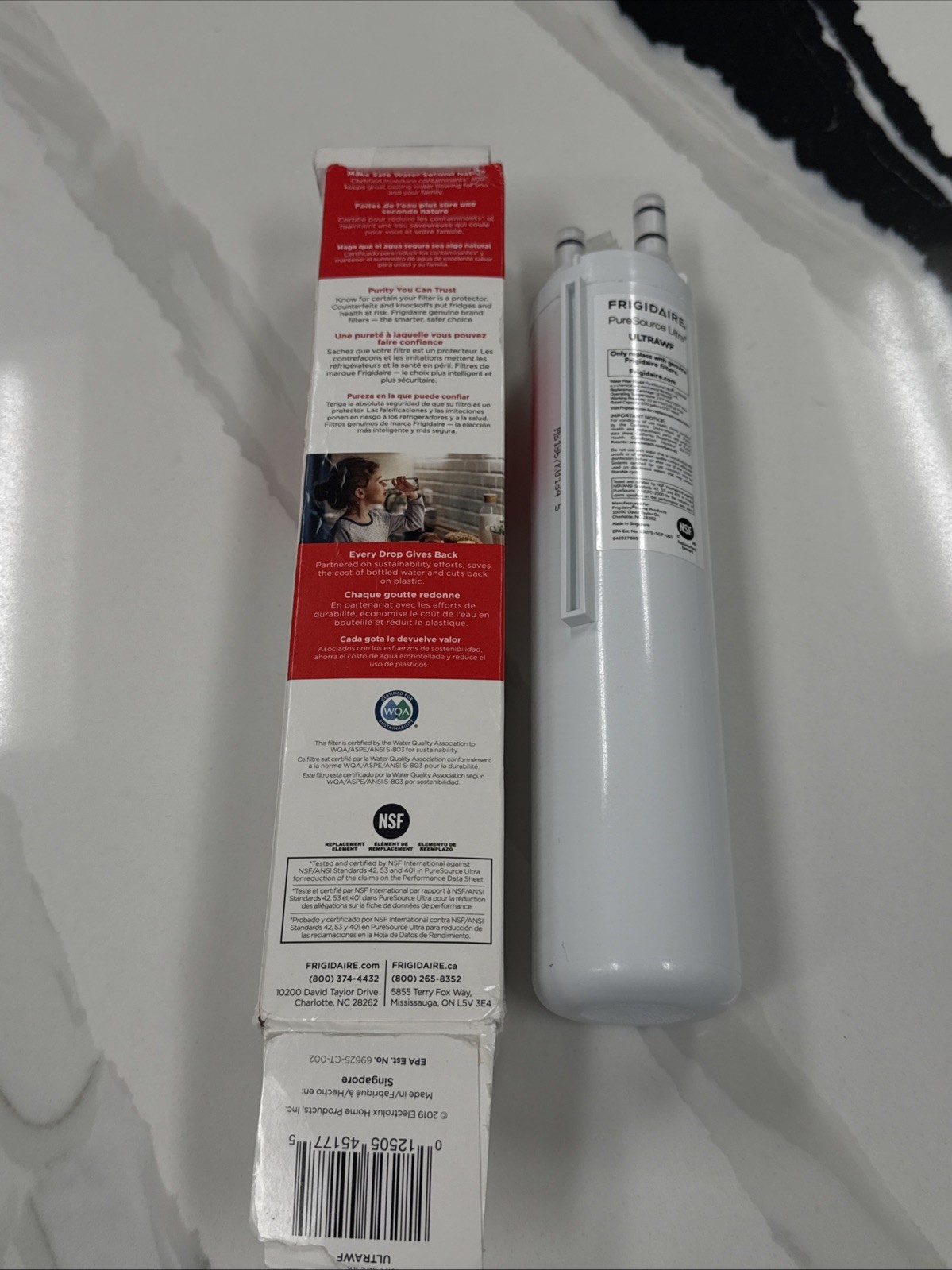 Genuine Frigidaire ULTRAWF Pure Source Ultra Refrigerator Water Filter White