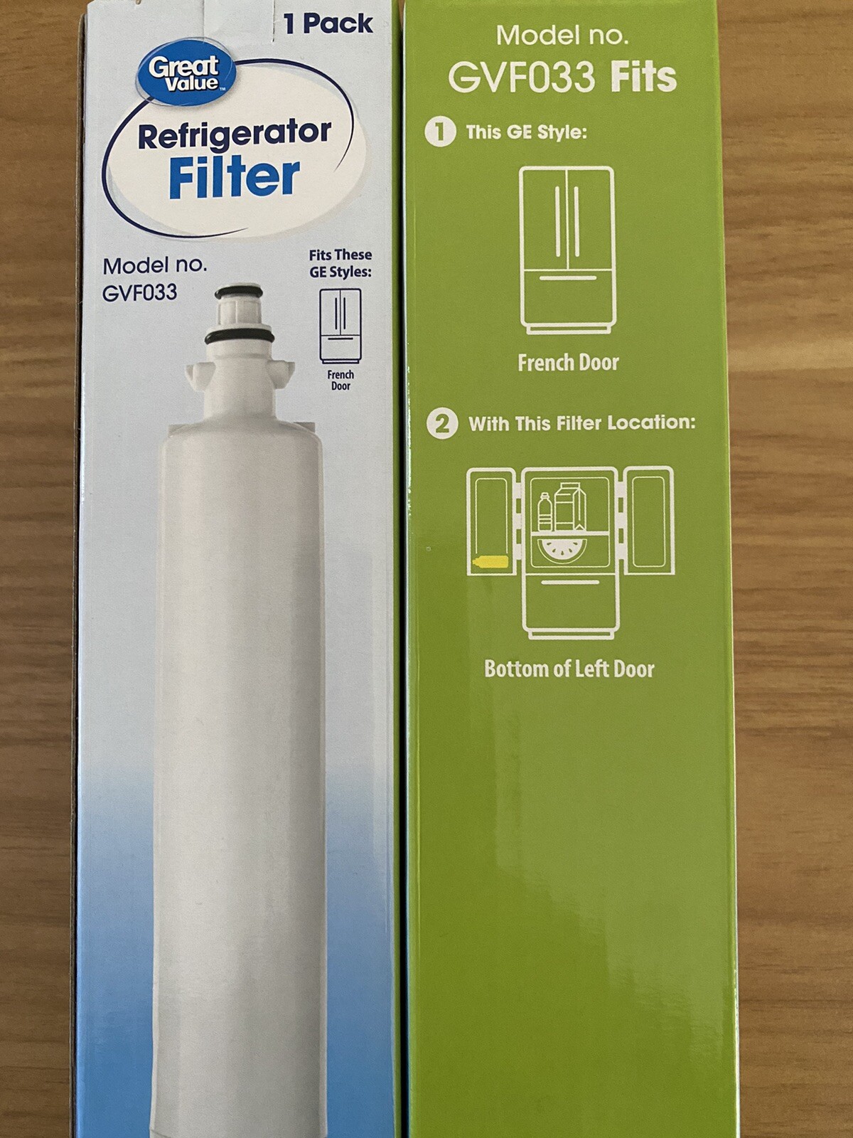 (2) Great Value Refrigerator Water Filter Replaces GE Model RPWF 6months 200 gal