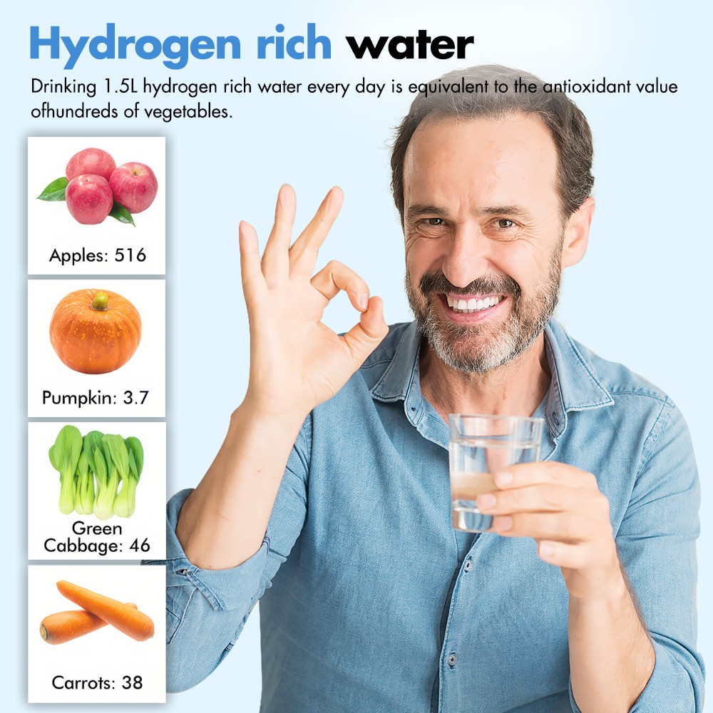 2L Portable Kangen Water-Electric Hydrogen Rich Water Ionizer Generator Machine