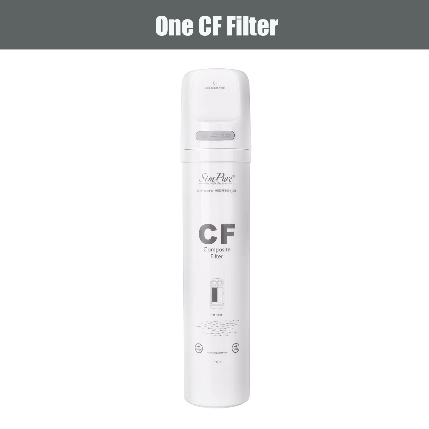 SimPure CF RO Water Filter Replace Cartridge For WP1 UV Reverse Osmosis System