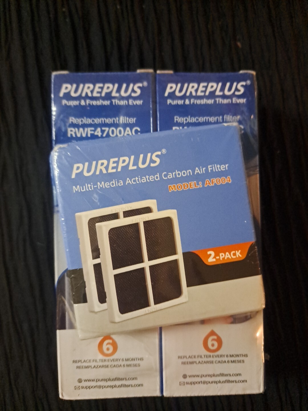 Pureplus RWF4700AC Replacement Refrigerator Water Filter Lot Of 2 & AF004 2 Pk