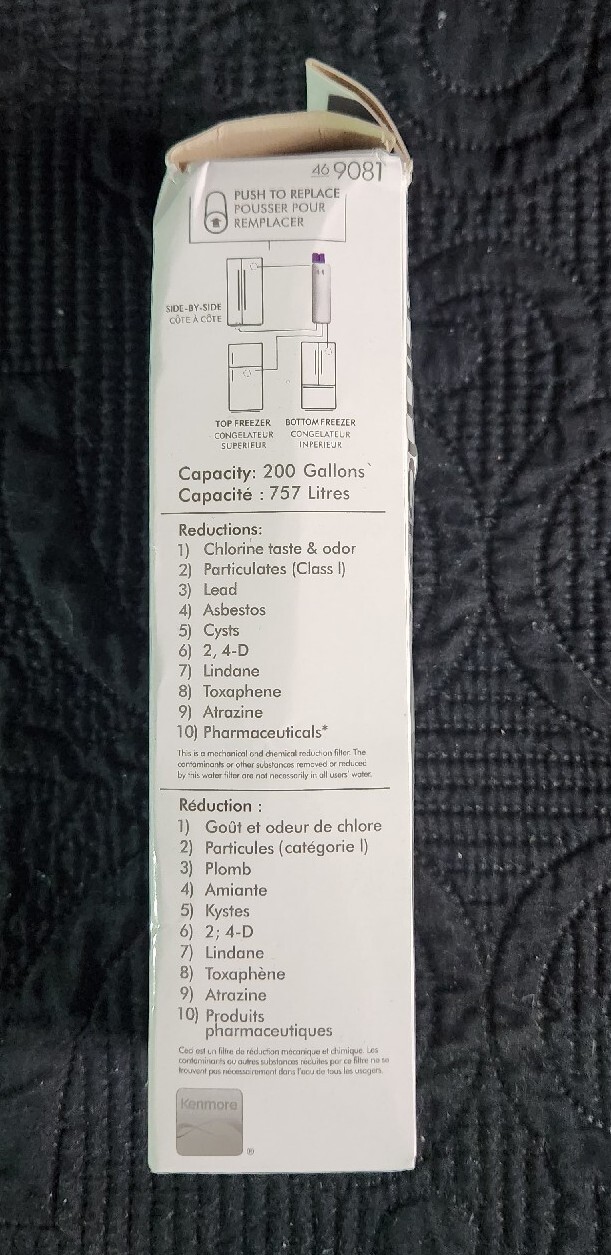 Kenmore 9081 Replacement Refrigerator Water Filter 46-9081 Cartridge 1 Pack NEW