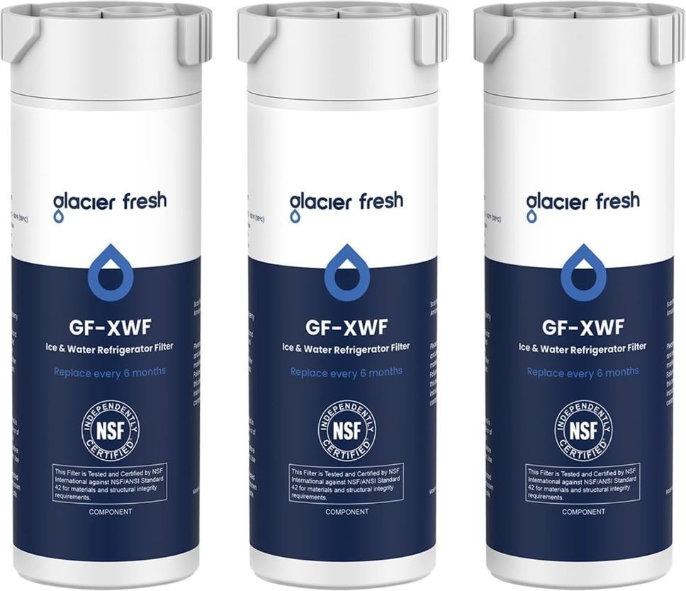 GLACIER FRESH XWF Replacement for GE XWF Refrigerator Water Filter 3 Pack
