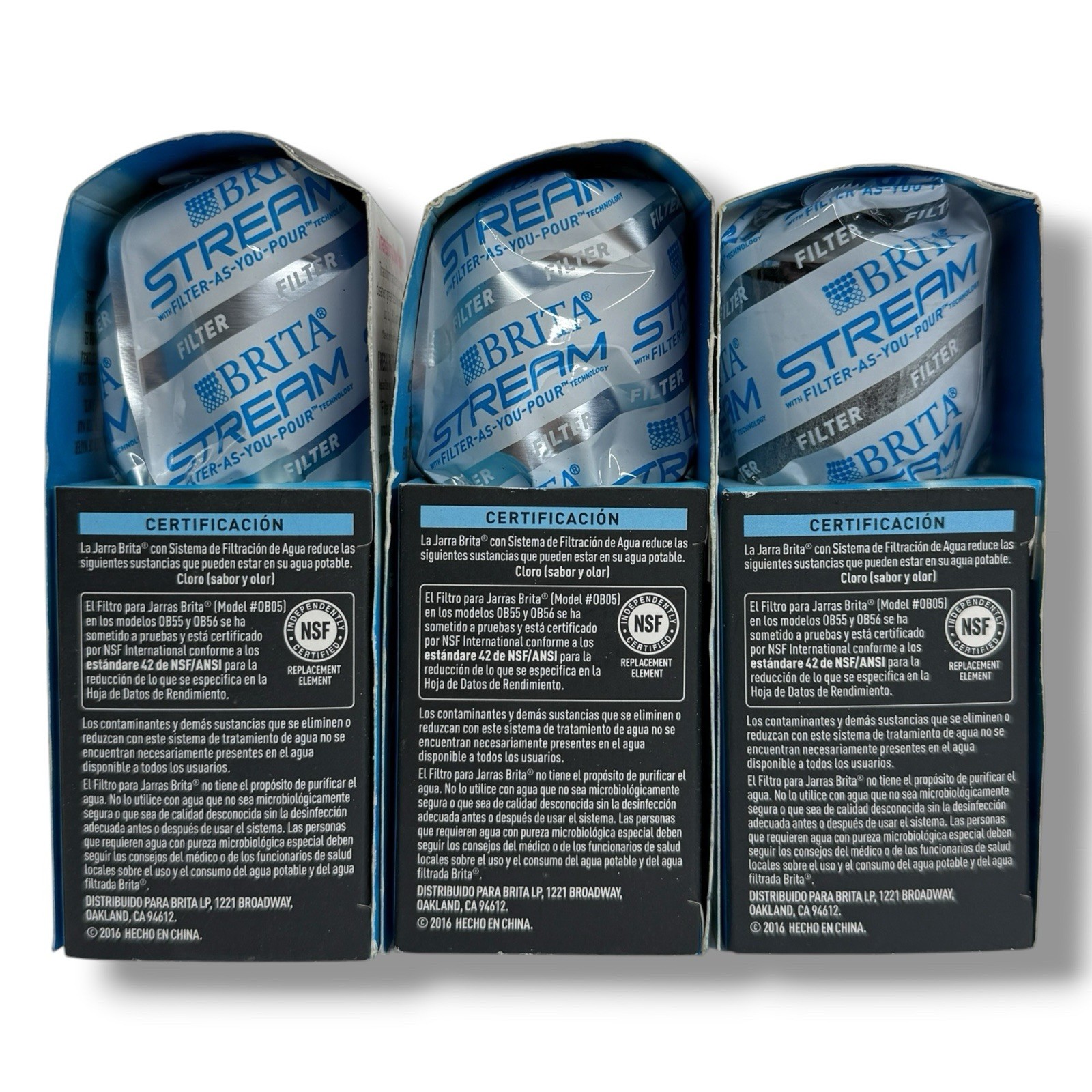 Brita Stream Water Filter Replacement 3 Pack BPA Free 40 Gallon Pitcher
