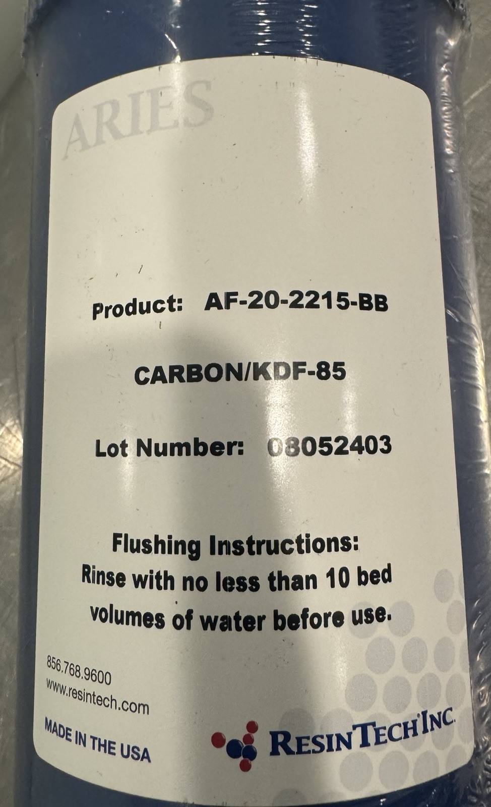 Aries AF-20-2215-BB Filter KDF-85 & Coconut Shell GAC NEW! FREE SHIPPING!