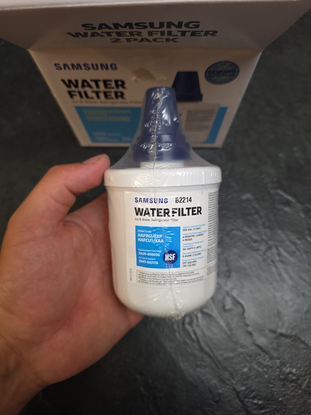 Samsung Water Filters 2 pack Model HAF-CU1-2P/XAA Replaces DA29-00003G SEE PICS