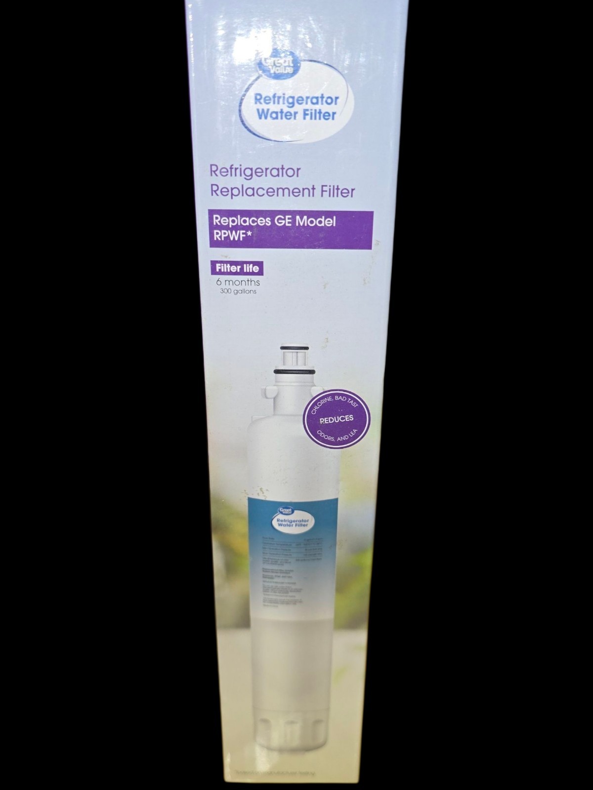 Great Value Refrigerator Water Replacement Filter For GE RPWF New