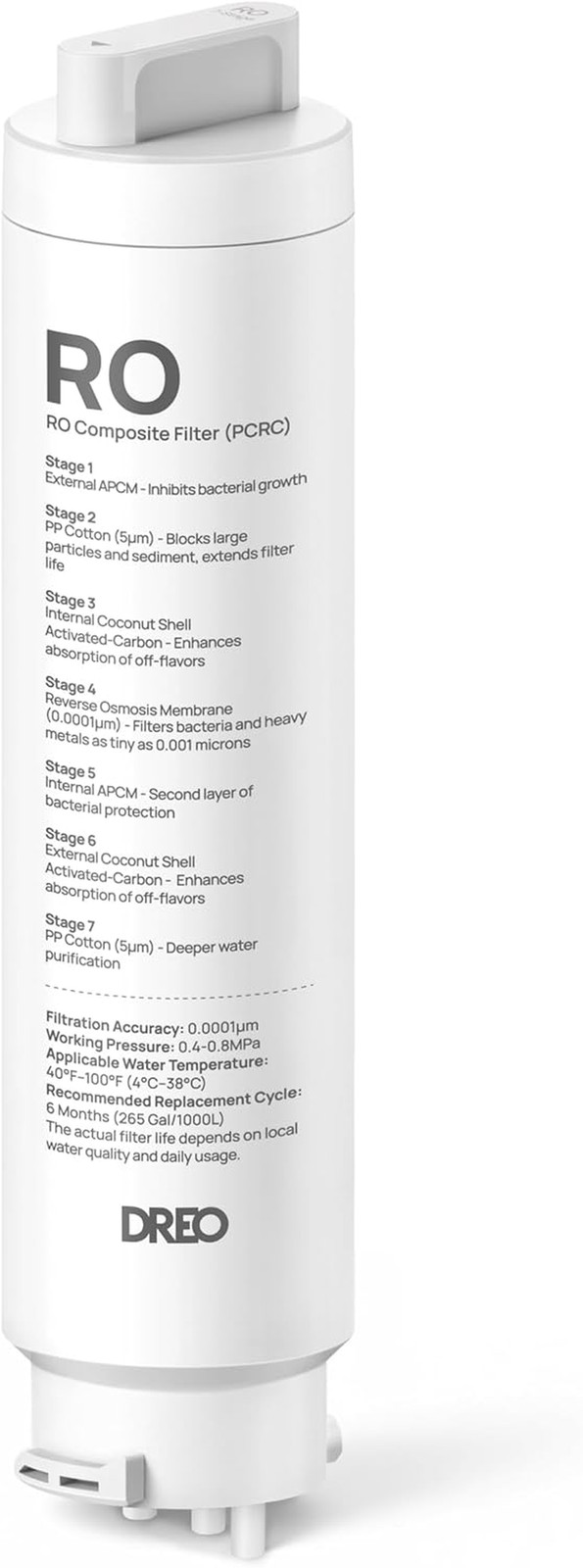 7-In-1 Reverse Osmosis Filter, Replacement for RO Water Filter 112 & 113 & 114