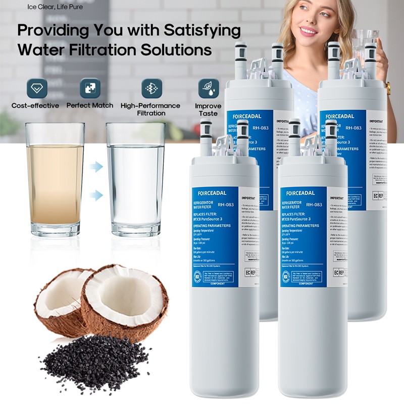 2/4PCS For Frigidaire WF3CB Refrigerator PureSource Ultra 3 Water and Ice Filter