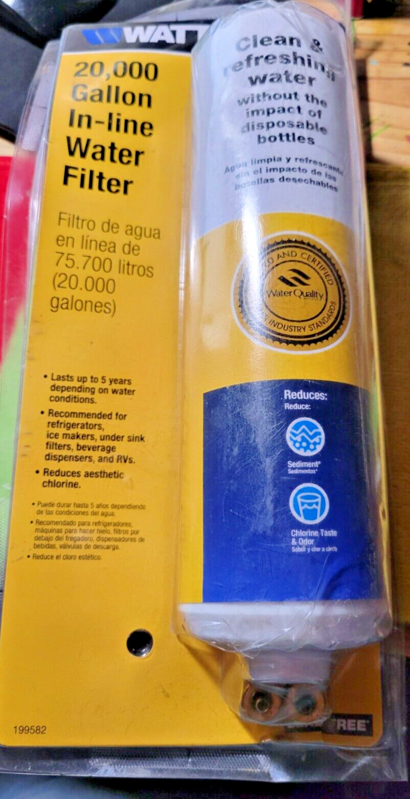 Watts IL-20K 20,000 Gallon In-Line Water Filter New Damage Package!
