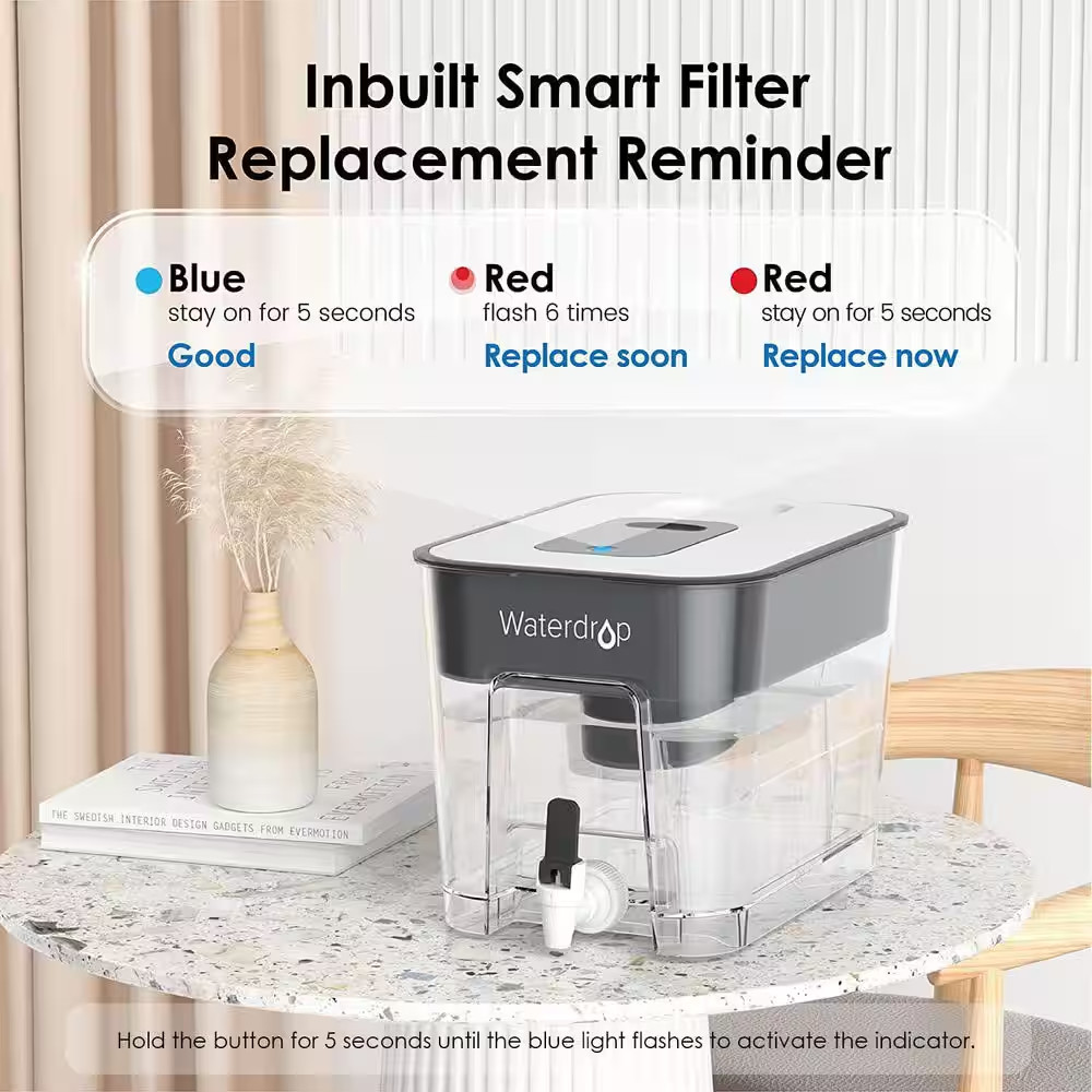 WFD-22L, WD- 200 Gal. Long-Life 40-Cup Large Water Filter Dispenser with 1 Filte