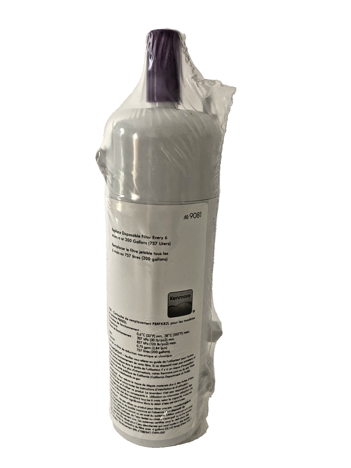 5 Pack Kenmore 9081 46-9081 Refrigerator Water Filter Replacement Sealed