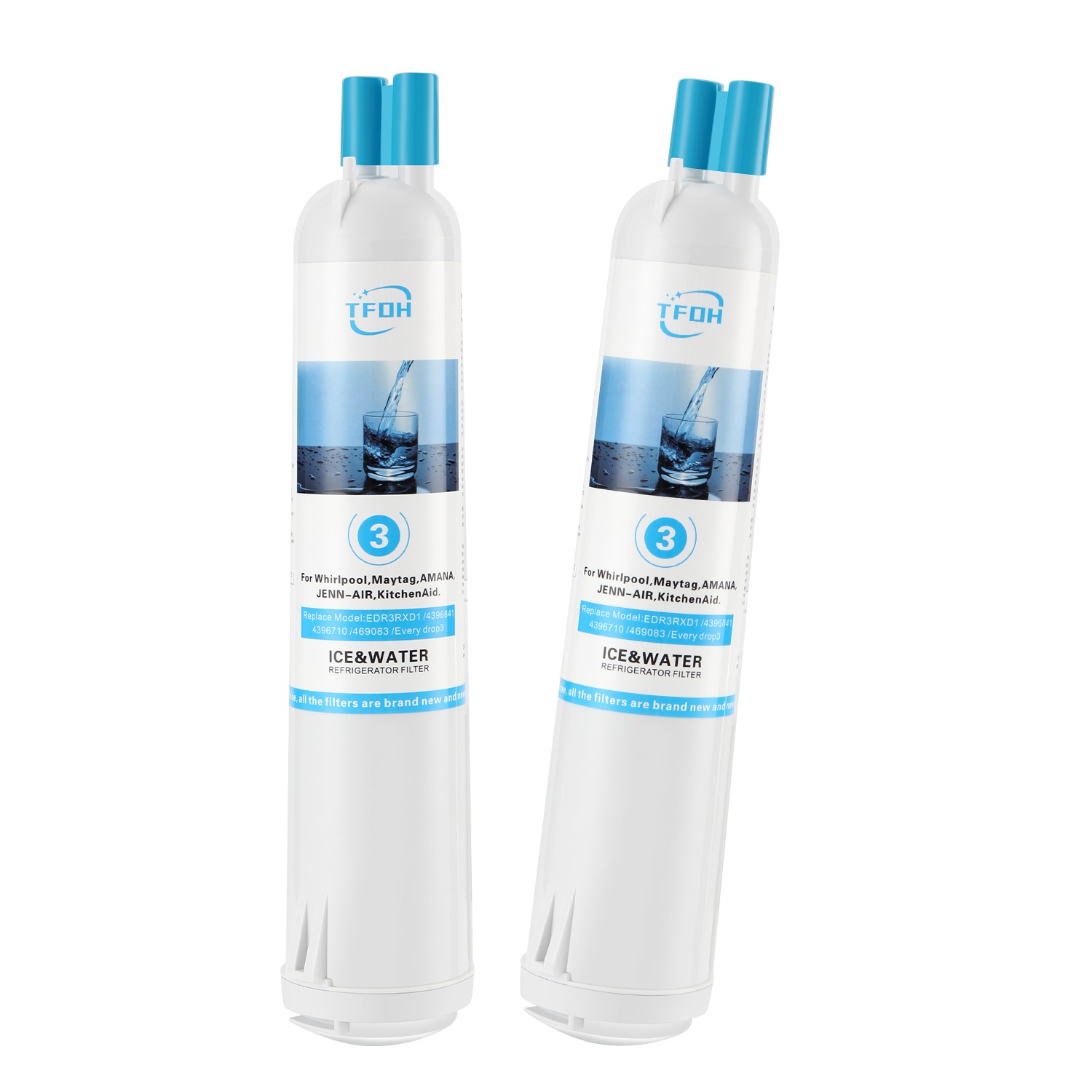 NEW 4396²841 EDR3²RXD1 Filter 3 9083 Refrigerator Ice Replacement US 2Pack