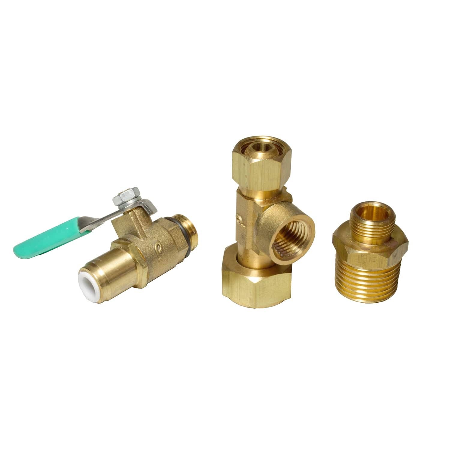 Water Filtration Brass Water Supply Valve Adapter. Universal Size. Quick Connect