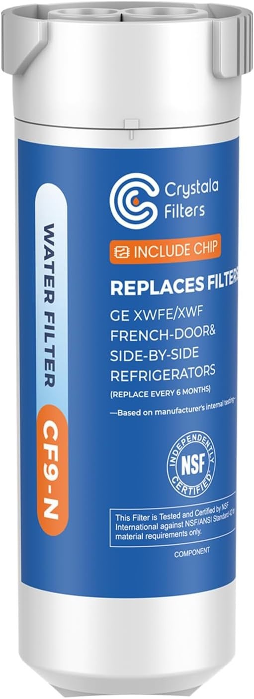 Crystala Water Filter Compatible with XWFE CHIP Replacement for GE XWFE