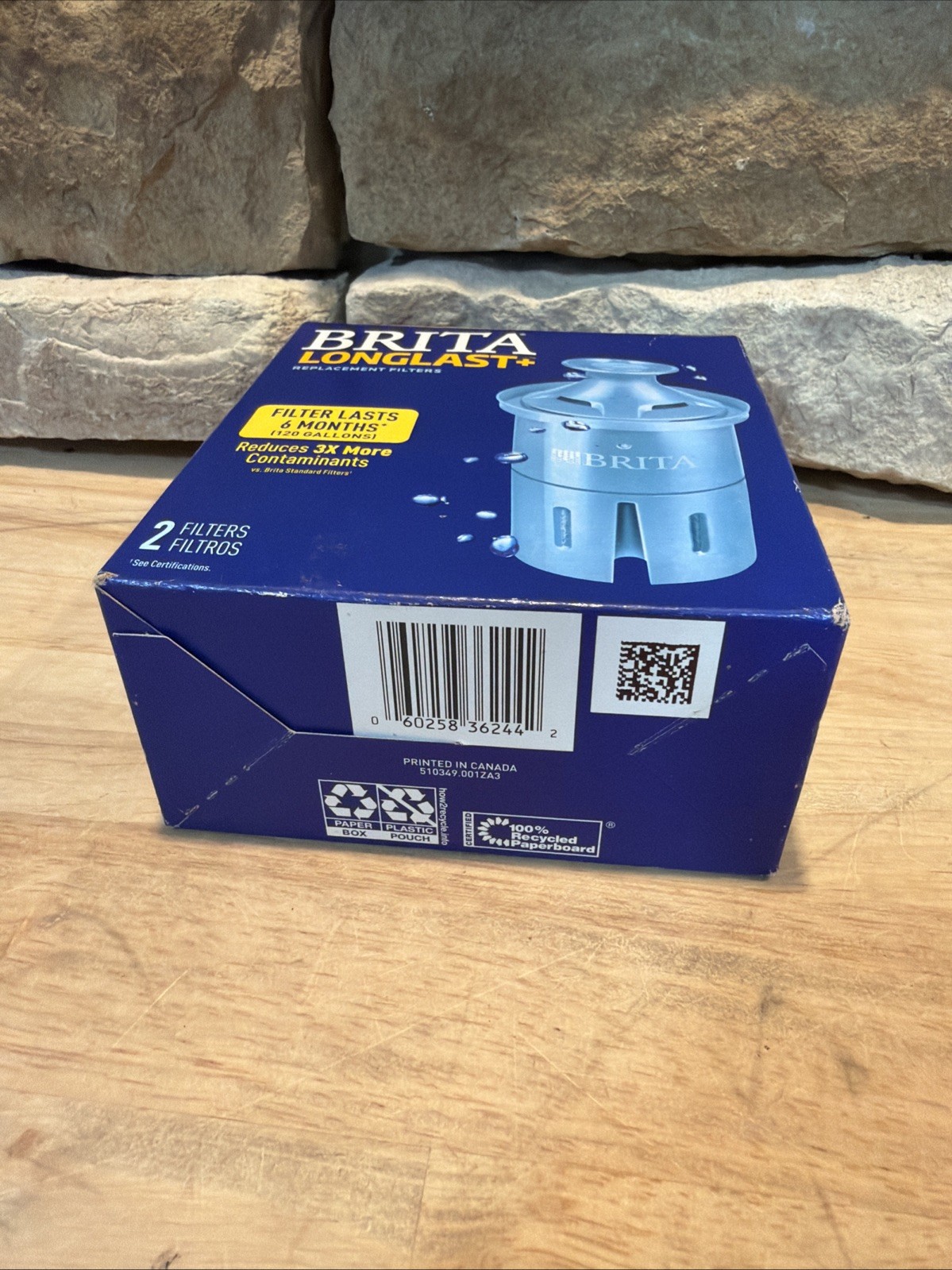 Brita Longlast Plus Replacement Filters for Pitchers Dispensers – 2 Count
