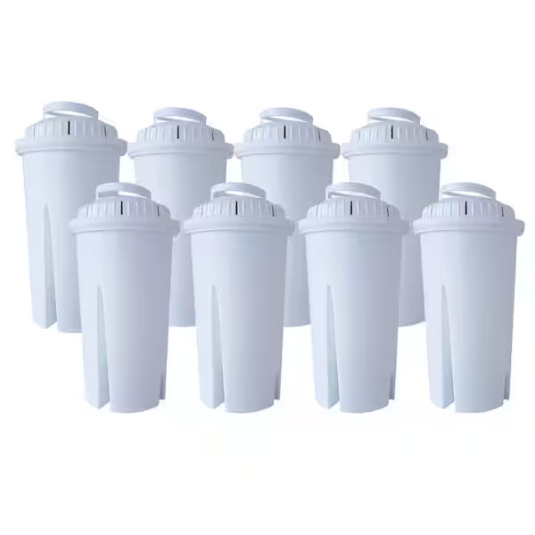 Water Pitcher Replacement Filter Cartridge Universal Fits Brita 8-Pack Filters