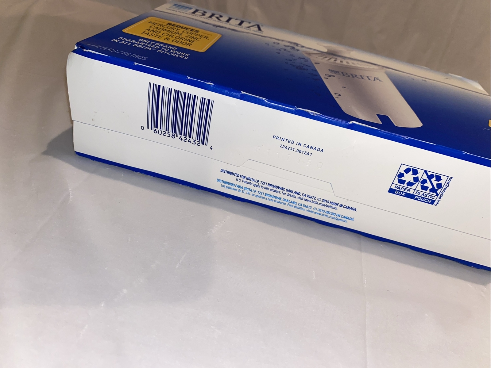 Brita 42432 Water Filter for Pitchers 4 Count Brand New Sealed