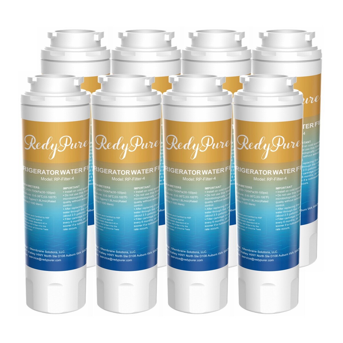8 Pack Fit for Maytag UKF8001 UKF8001T UKF9001AXX WF295 Water Filter Replacement