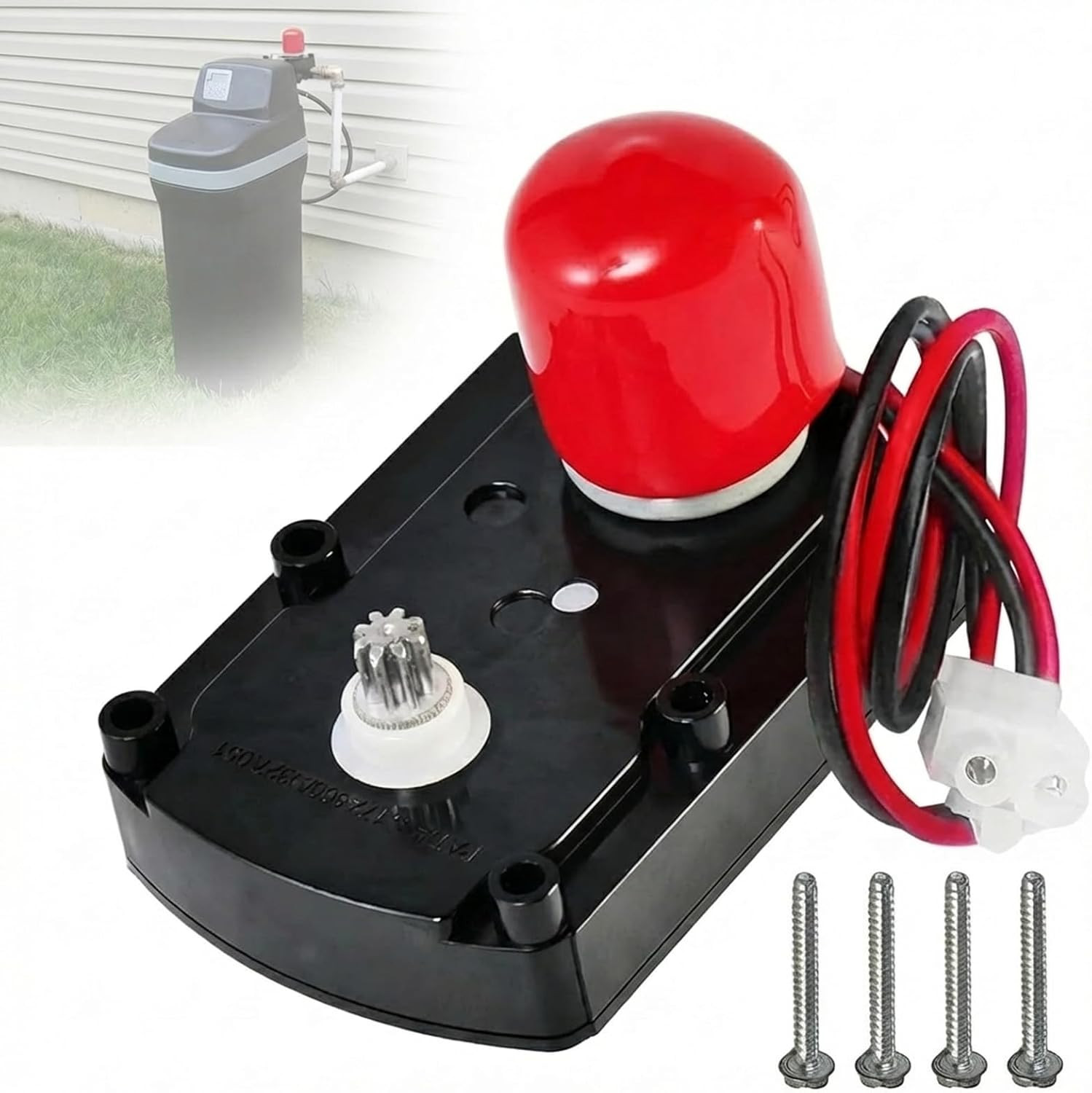 Water Softener Valve Motor Replacement with Screws – Fits Multiple Models