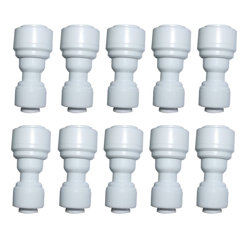 YZMSZ Reducing Straight Union 3/8″ to 1/4″ Quick 10 Count (Pack of 1), Copper