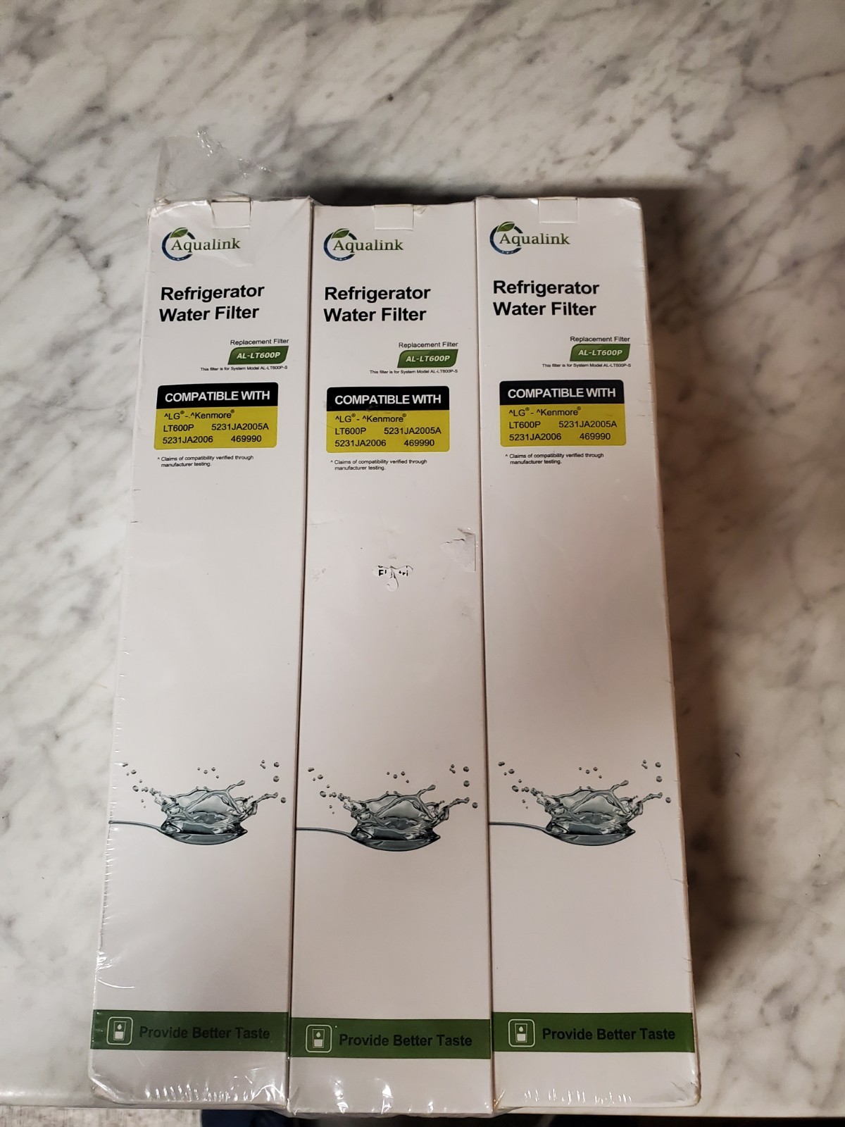 Aqualink Refrigerator Water Filter 3pack AL-LT600P