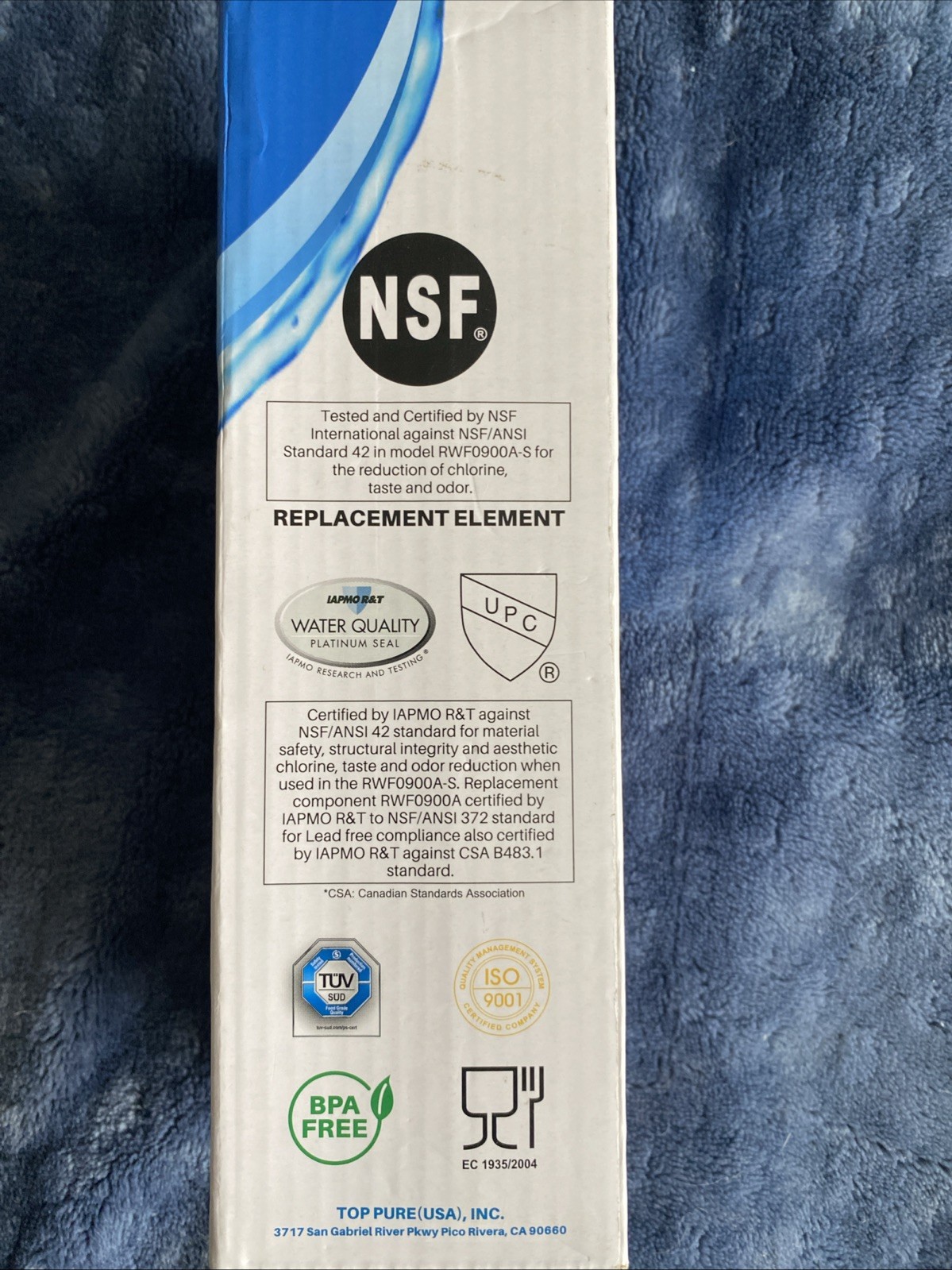 IcePure RWF0900A Replacement Refrigerator Water Filter 300 gal New Sealed in Box