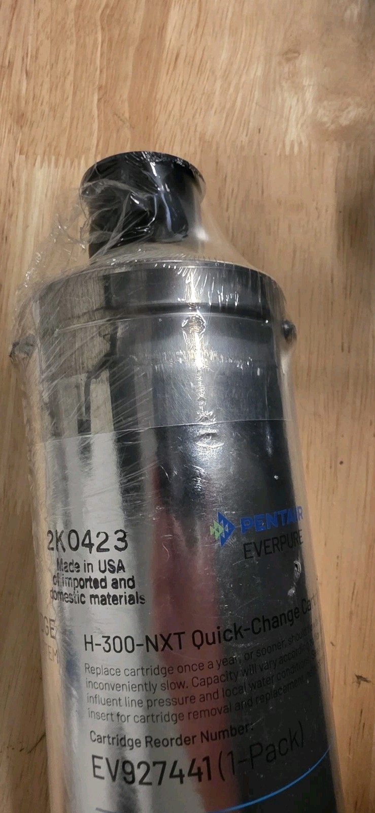Pentair Everpure H-300-NXT Quick-Change Filter Cartridge, EV927441, 0.5 Micron