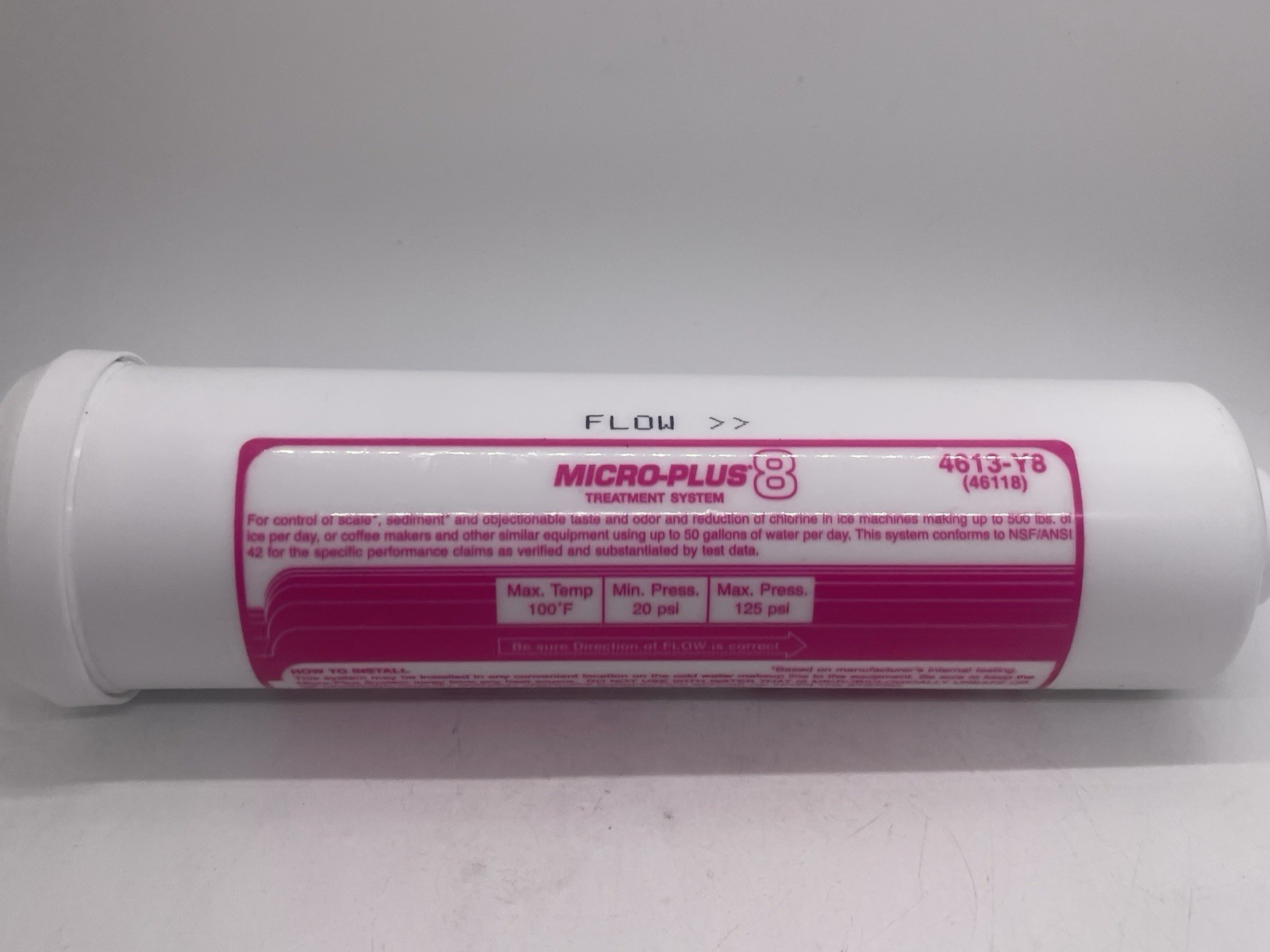Nu-Calgon 4613-Y8 Micro-Plus 8 Ice Machine Chlorine Reducing Filter NEW UNSEALED