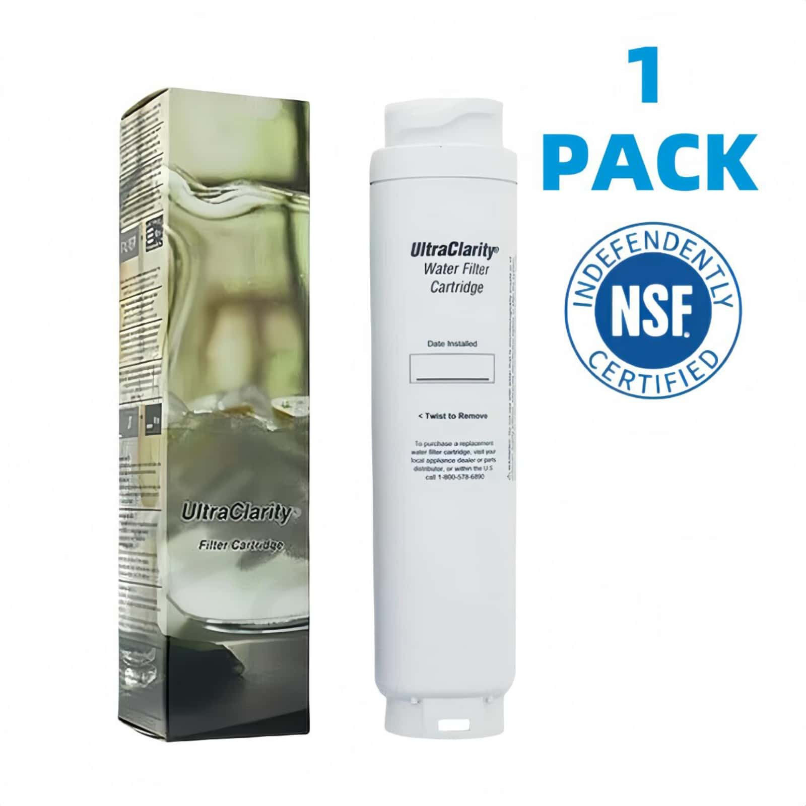 1 PACK Bosch VIB REPLFLTR10 9000194412 Ultra Clarity Refrigerator Water Filter