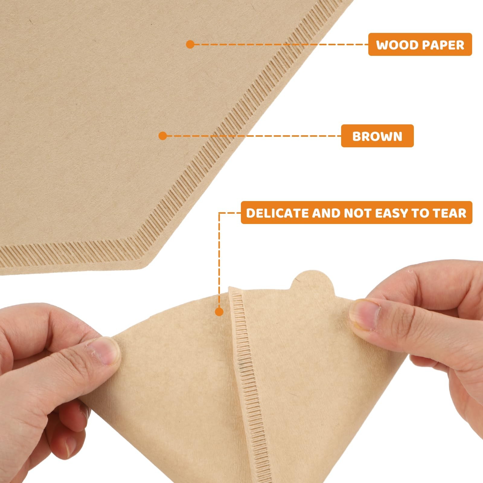 320 Count #4 Coffee Filters 8-12 Cup Disposable 4 Cone 320Pcs