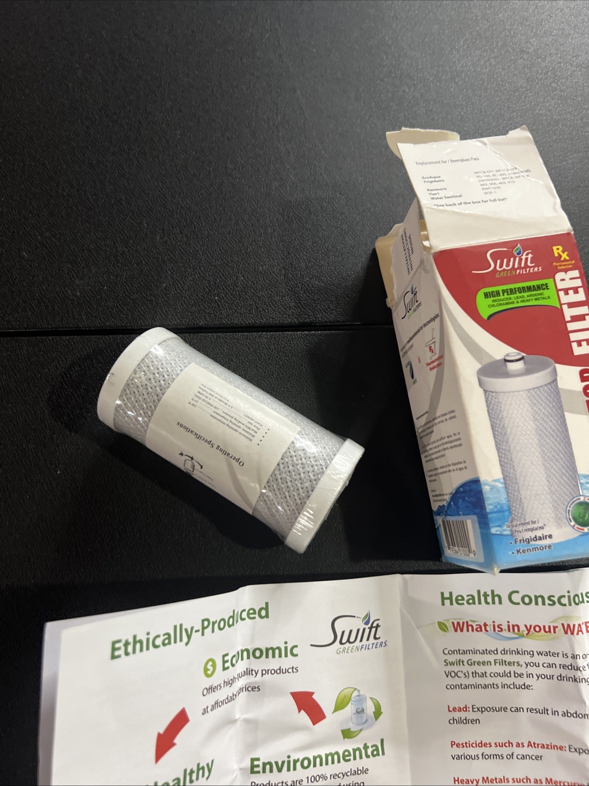 New SWIFT Green Filters WFCB-SW Refrigerator Water Filter For WFCB 469 906 910