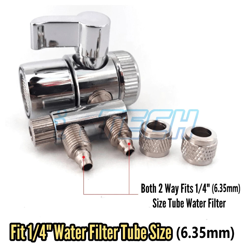 Faucet Adaptor Tap 2 Way Diverter For Water Dispenser Accessoris