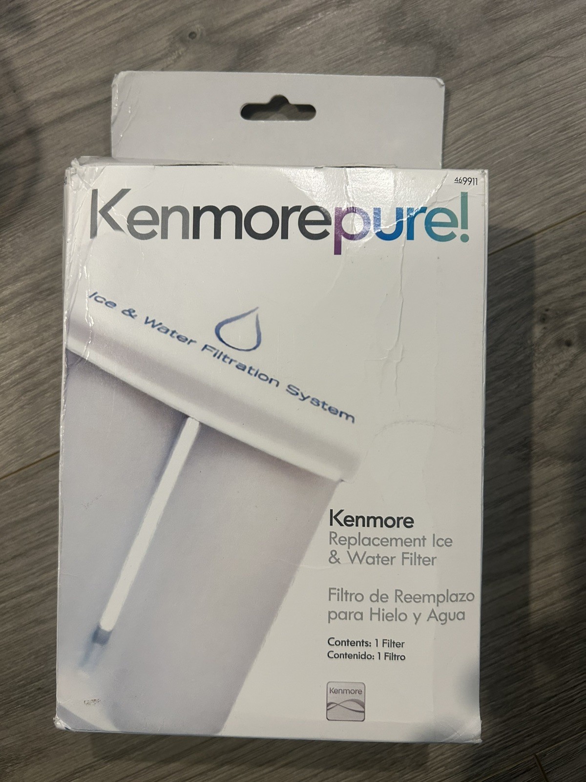 Kenmore 9911 Refrigerator Water Filter, 1 Count (Pack of 1), White