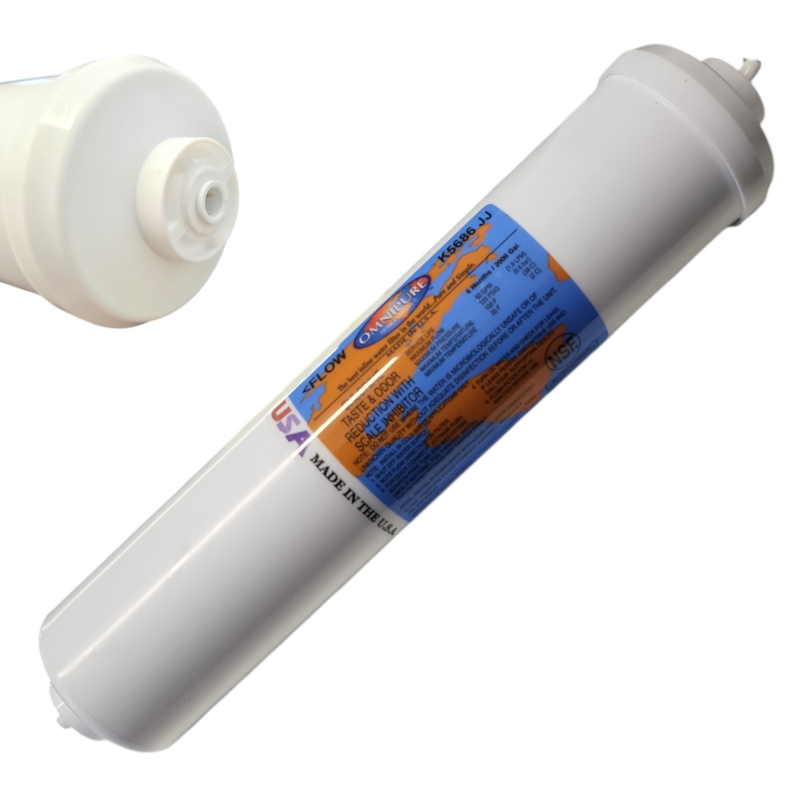 Omnipure K5686-JJ Inline Filter With Scale Inhibitor – 1/4 FQC