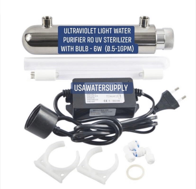 Ultraviolet Light Water Purifier RO UV Sterilizer With Bulb – 6W (0.5-1GPM)