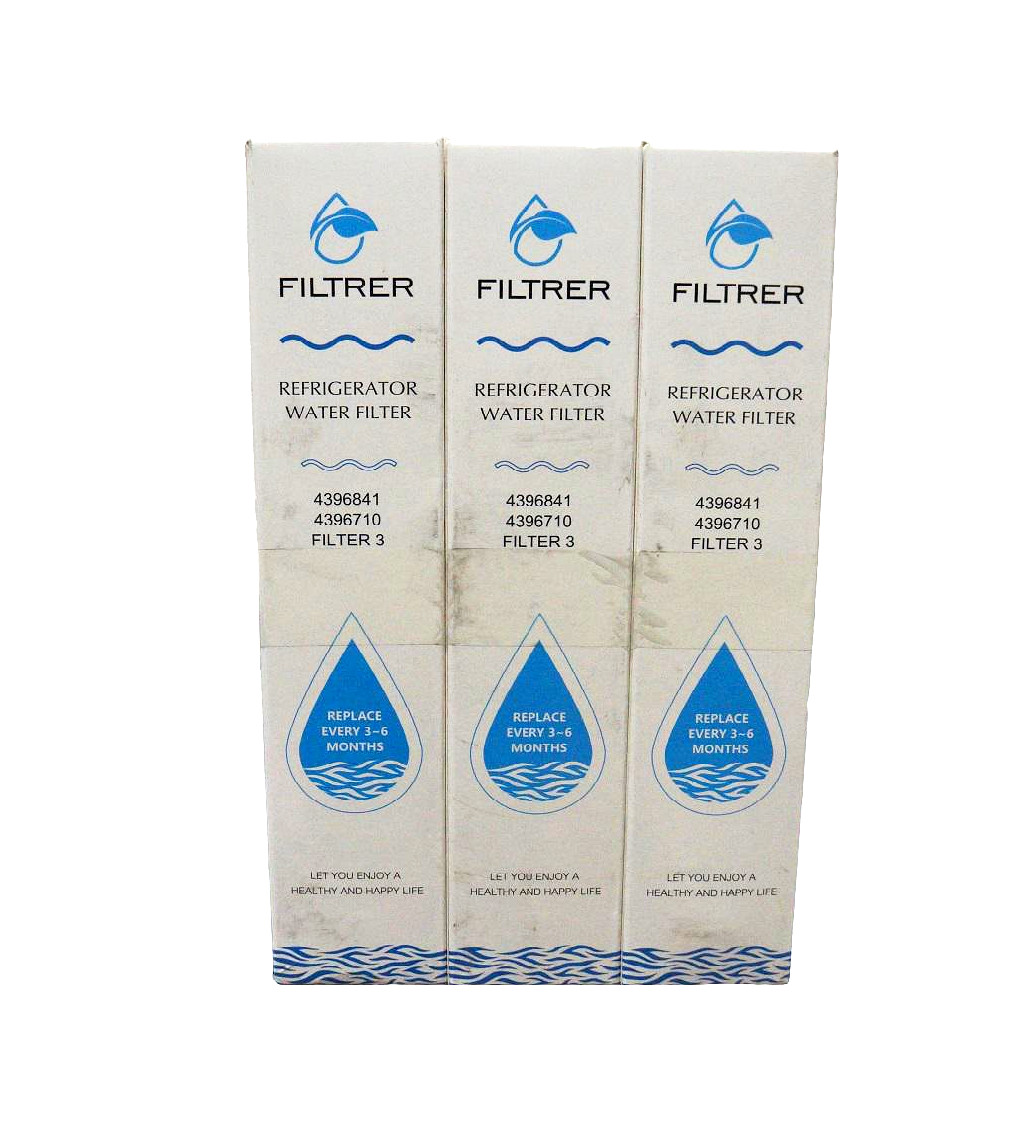 3 Pack Refrigerator Water Replacement Filter EDR3RXD1 9083 4396841 4396710